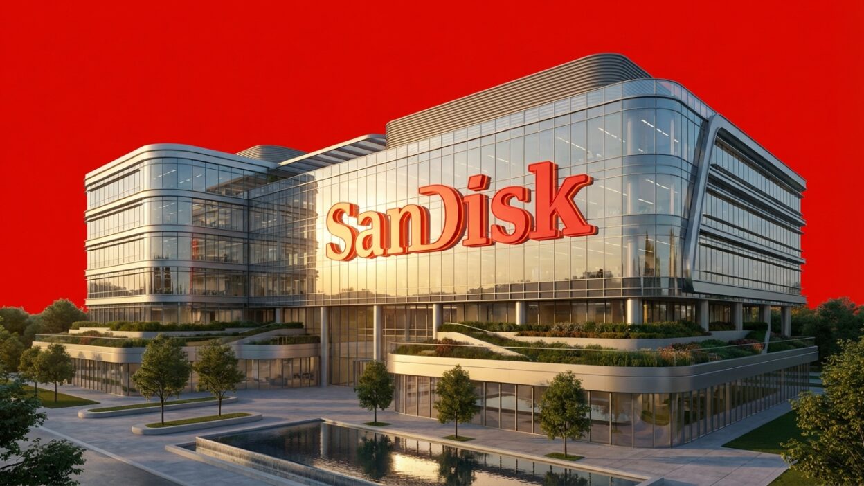 Sandisk výrazně posiluje v reakci na rekordní výsledky v oblasti umělé inteligence
